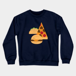 Taco Pizza Burger Crewneck Sweatshirt